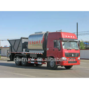 HOWO 6m3 asphalt tank 10m3 Gravel bucket Camión de mantenimiento de carreteras